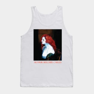 Woman with Red Hair by Arthur Beecher Carles Tank Top